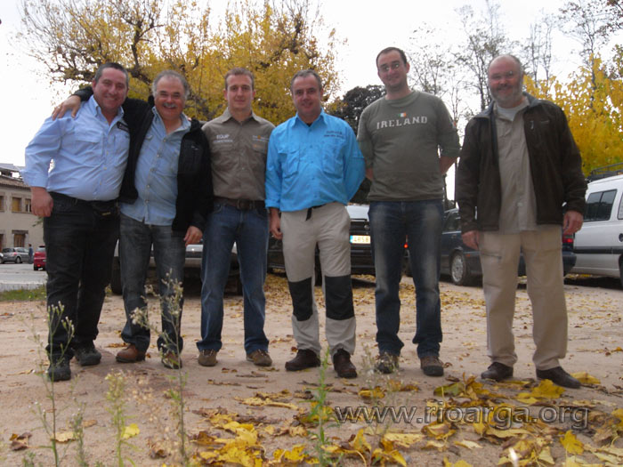 Aquí estamos con los hermanos Alguacil y con José Mari Monge