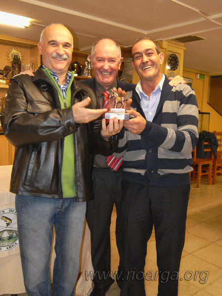Últimos clasificados con trofeo especial "Burrico": José López  y Andrés Ruiz
